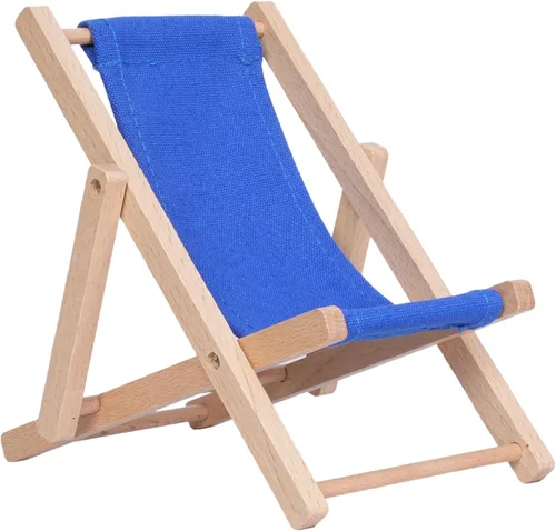 Vista 14 de Soporte plegable de madera para teléfono celular, soporte para Beige