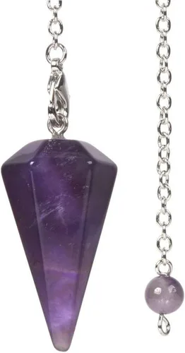 Vista 16 de Justinstones - Dije de piedras preciosas con cristales de roca hexagonales en punta reiki chakra