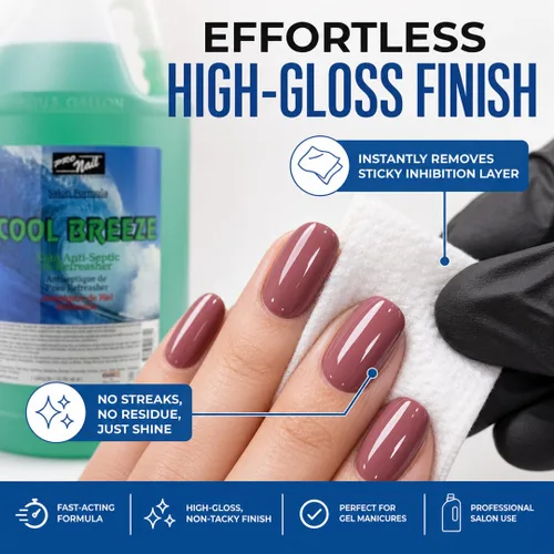 Vista 3 de Pro Nail Cool Breeze Astringent - Limpia y tonifica, refresca la piel - 128oz