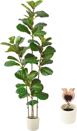 Vista 12 de Warmplants - Árbol de eucalipto artificial de 6 pies de alto con cesta