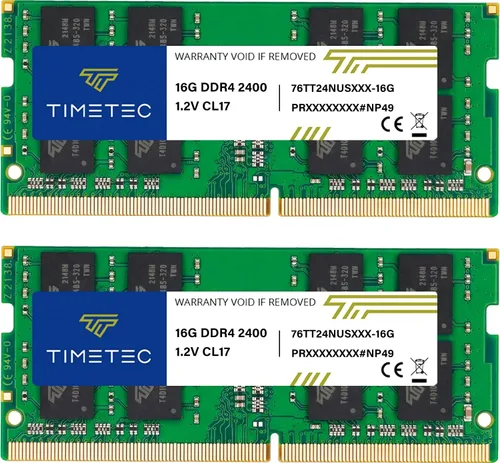 Vista 11 de Timetec Premium 8GB DDR4 2400MHz (DDR4-2400) PC4-19200 (PC4-2400T) sin ECC sin búfer 1.2V CL17 1Rx8 de rango único 260 pines SODIMM, módulo