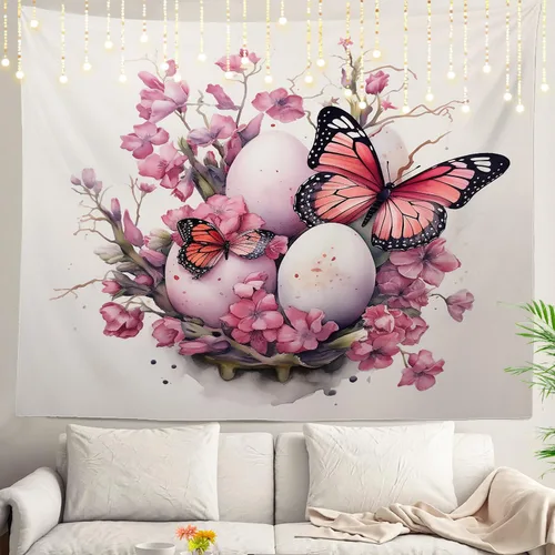 Vista 119 de Shrahala Modern Abstract Artwork Wall Tapestry, Orange Black Beige Wall Hanging Large Tapestry Decoration Polyester Fiber White Hem Around for Dorm