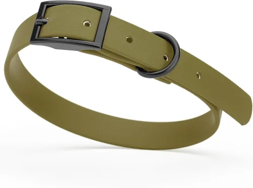 Vista 83 de Dogline Biothane - Collar impermeable para perro con hebilla de liberación rápida, resistente cincha de nailon recubierta con resistente y a prueba