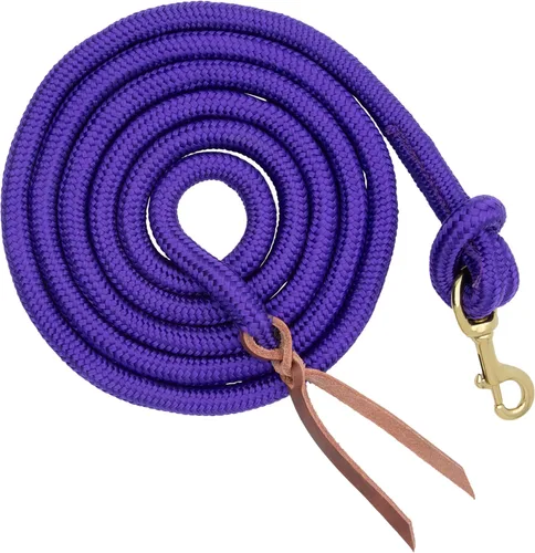 Vista 8 de Cuerda de Guía Weaver Equine Performance, Cuerda de Guía Larga para Caballo con Enganche Rápido para Cabestro, Agarre Suave y Cómodo, Equipo
