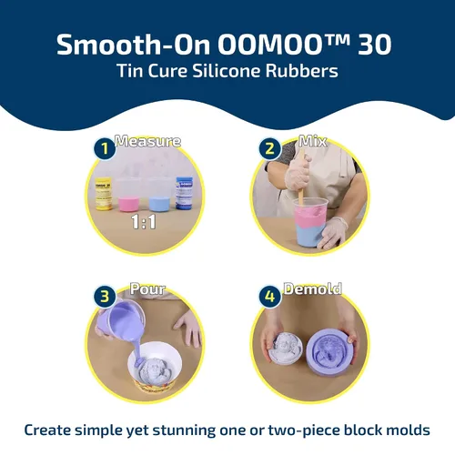 Vista 2 de Goma líquida Smooth-On para molde de silicona Oomoo 30