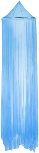 Vista 2 de DAYSTART - Mosquitera de encaje redonda para cama, mosquitero de cúpula para camas de individual a king size, para acampar (Azul)