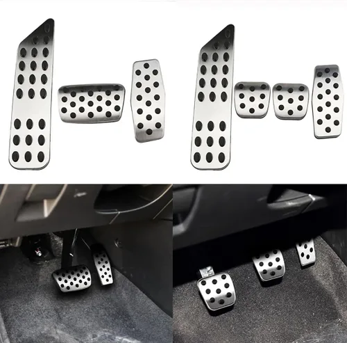 Vista 3 de Fit for Chevrolet Cruze 2009-2015,Car Pedal Pads,Brake Pedal Pads Cover,Non-Slip Aluminum Alloy Pedal Pads,Car Accessories