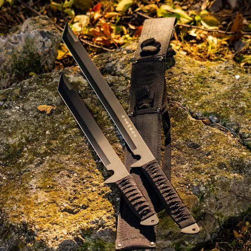 Vista 2 de BladesUSA HK-1067 Espada Ninja 26 pulgadas y 18 pulgadas total, negro