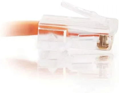 Vista 5 de C2G Legrand - Cable Ethernet Cat5e sin arranque, cable de conexión Cat5e sin blindaje, cable de conexión de red naranja, cable de conexión de red