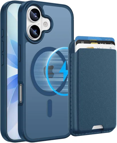 Vista 76 de Funda magnética para iPhone 12 Pro Max, cartera magnética desmontable con soporte para tarjetas, [compatible con MagSafe] grado militar, a prueba