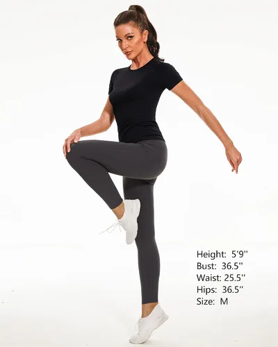 Vista 7 de Stelle Camisetas de entrenamiento para mujer, sin costuras, de manga larga, con agujeros para el pulgar para deportes, correr, atléticas, ajustadas
