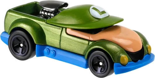 Vista 3 de Hot Wheels Super Mario Carros de Personajes Luigi Vehículo 2/7