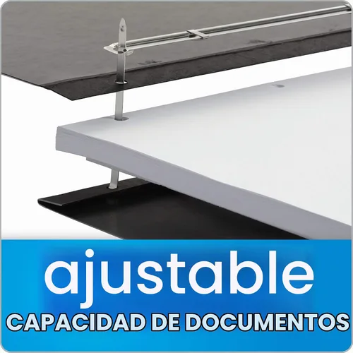 Vista 5 de Oxford Pressboard Cubierta de informe de 11" x 17", capacidad de 3", con bisagra lateral reforzada con cinta, tamaño tabloide, negro (13206)