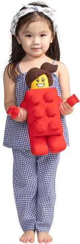 Vista 6 de LEGO Minifigure Brick Suit Girl - Personaje de peluche de 13 pulgadas