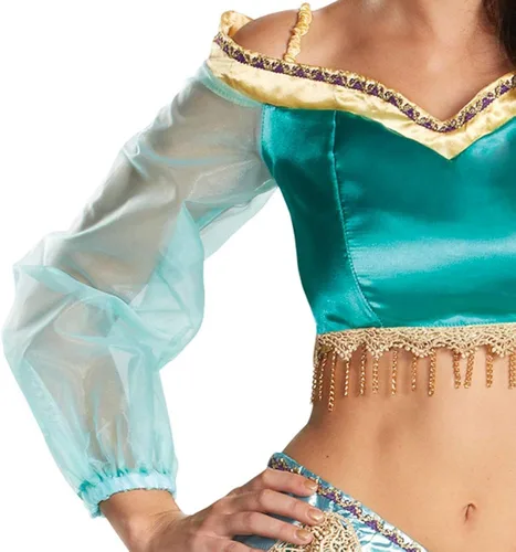 Vista 5 de Disfraz de Jasmine de Aladin Disney Verde