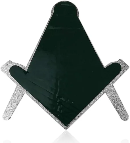Vista 4 de Emblema de metal para automóvil cuadrado y brújula masónico
