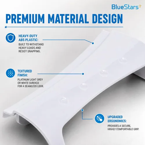 Vista 3 de BlueStars 8181846 WP8181846 - Manija de puerta de lavadora compatible con arandelas Whirlpool GHW9100LW1 GHW9150PW4 GHW9300PW4 GHW9150PW1 GHW9150PW0