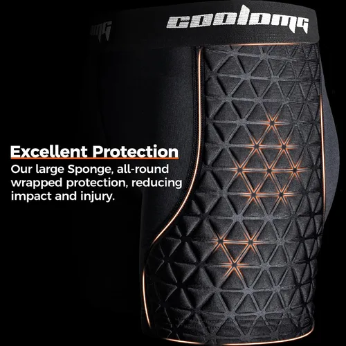 Vista 7 de COOLOMG Pantalones cortos deslizantes de sóftbol para mujer, con relleno, ropa interior de compresión para béisbol lacrosse cricket