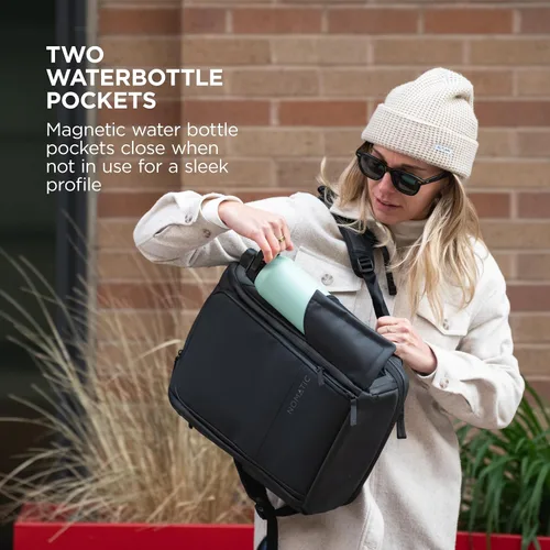 Vista 8 de NOMATIC Mochila - Mochila de mano y bolsa para portátil resistente al agua - Mochila de mano o de negocios para hombres y mujeres, Negro, Classic