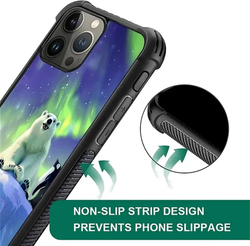 Vista 525 de Funda compatible con iPhone 15, diseño de elefantes africanos, diseño increíble a prueba de golpes, antiarañazos, carcasa trasera de policarbonato