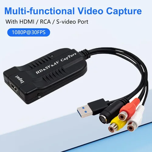 Vista 2 de Wiistar Tarjeta de captura de video USB HDMI/AV/RCA/S-Video a USB2.0