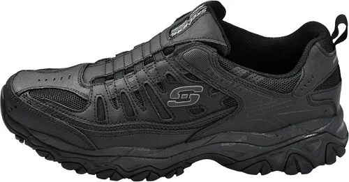 Vista 7 de Skechers Afterburn - Tenis deportivos de entrenamiento con espuma viscoelástica para hombre Strike On
