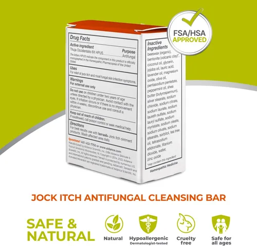Vista 7 de terrasil Jabón antifúngico para picor para hombres, alivio rápido y tratamiento de quemaduras, picazón en la piel, ingredientes hidratantes
