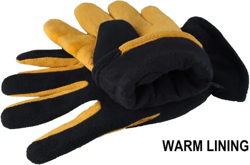 Vista 5 de SKYDEER Super Soft and Warm Winter Gloves with Deersplit Leather Suede and 3M Thinsulate Insulation for Cold Weather SD5176T