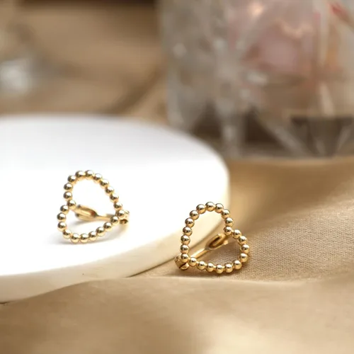 Vista 17 de Gempires - Aretes ligeros y gruesos, delicados y minimalistas, hipoalergénicos, chapados en oro, sin deslustre, diseño clásico, para uso diario