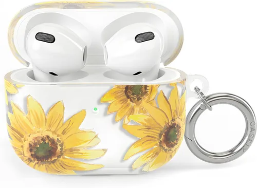 Vista 17 de Casely Funda compatible con AirPods 3 All Smiles Funda para AirPods con adhesivo de cara sonriente