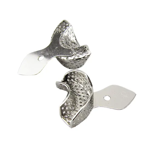 Vista 2 de anterior impresión bandejas – 2 piezas Dental Acero Inoxidable anterior impresión bandejas 2pcs/set