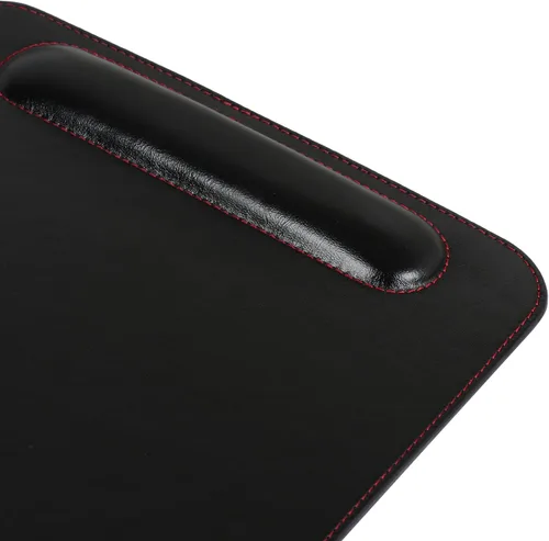 Vista 5 de Londo Alfombrilla de cuero para mouse con reposamuñecas, soporte ergonómico, base antideslizante, superficie lisa
