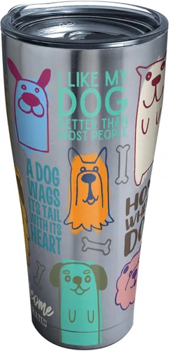 Vista 10 de Tervis Vaso térmico de doble pared con aislamiento de Dog Sayings hecho en Estados Unidos mantiene las bebidas frías y calientes, 16 onzas, clásico