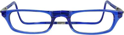 Vista 2 de Anteojos de lectura con sujección magnética, con estuche de microfibra de regalo, de Clic, Azul