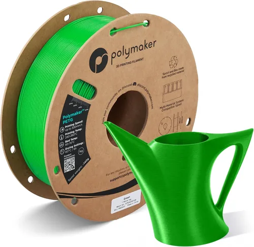 Vista 23 de Polymaker Filamento PETG de 0.07 in, 2.2 lbs, marrón militar Marrón (Army Brown)