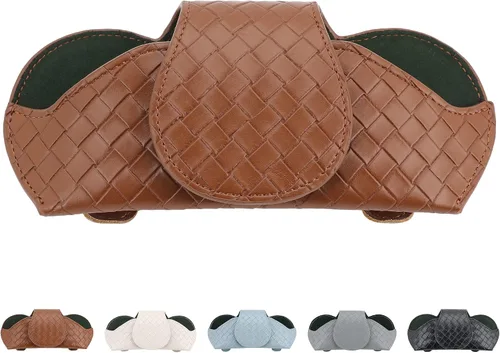 Vista 8 de KINIVA Soporte Rosa para Gafas de Sol de Visera de Coche Funda de Cuero para Gafas con Cierre Magnético para Accesorios Interiores de Coche
