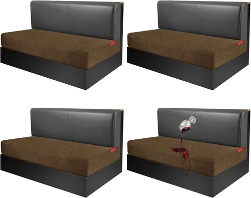 Vista 112 de Fundas de cojín impermeables para sofá, funda elástica lavable con diseño elástico antideslizante, protector de muebles para mascotas y niños