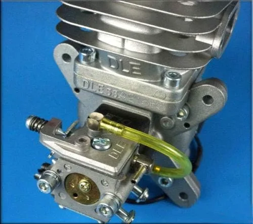 Vista 2 de Nuevo motor de gasolina DLE55 55cc para avión RC