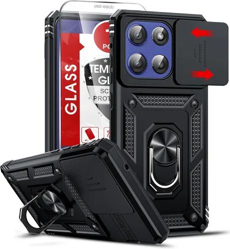 Vista 31 de LeYi Funda para Moto G Stylus 2022 4G (no compatible con 5G), funda para Moto G Stylus con 2 protectores de pantalla, funda protectora de grado Oro