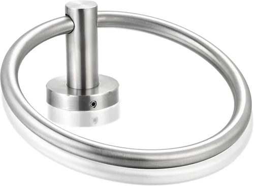Vista 3 de Bahroom Towel Ring Acero inoxidable SUS 304,Soporte de toalla de mano circular,Toallero redondo mate Soporte de pared Toallero de montaje en pared
