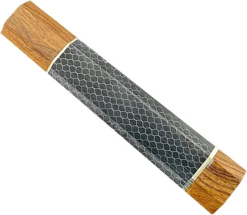Vista 25 de Mango de cuchillo de resina de panal de abeja, mango octogonal de madera estilo japonés, material para hacer cuchillos, herramienta de bricolaje