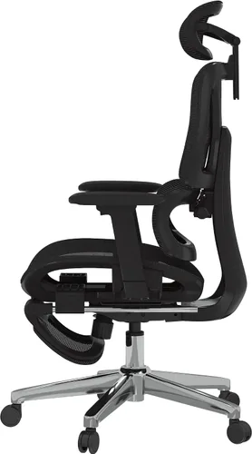 Vista 11 de FLEXISPOT ErgoX - Silla de oficina ergonómica premium con reposapiés, reposabrazos 3D ajustables, soporte lumbar dinámico, función de reclinación e