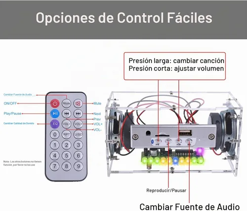 Vista 7 de MiOYOOW Kit de altavoz Bluetooth DIY, kit de práctica de soldadura STEM