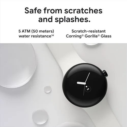 Vista 8 de Google Pixel Watch 1ª generación (modelo anterior) – Reloj inteligente Android con seguimiento de actividad Fitbit – Reloj de seguimiento
