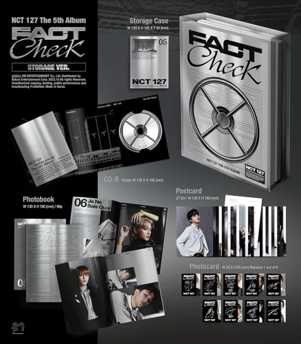 Vista 2 de NCT 127 - Comprobación de hechos 5º Álbum Completo Foto Case Ver (Storage Ver)
