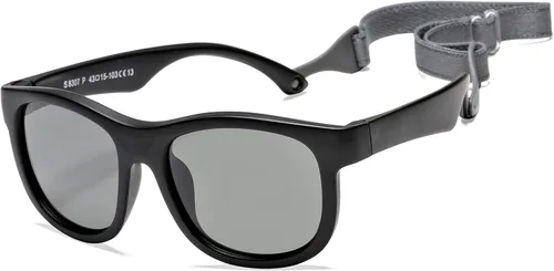 Vista 4 de COASION Lentes de sol polarizados flexibles con correa ajustable para bebés recién nacidos de 0 a 24 meses