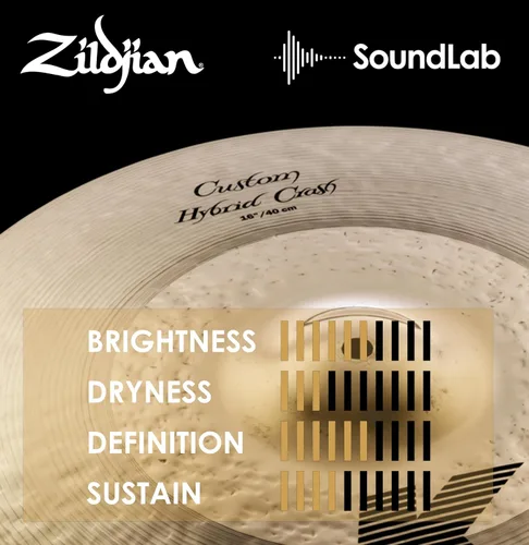 Vista 5 de Zildjian K Custom Hybrid Crash Platillo - 16 pulgadas