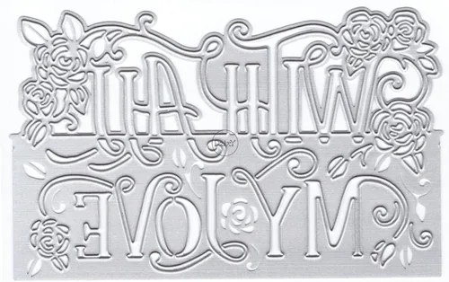 Vista 5 de DzIxY Nice Blessing Word - Troqueles de corte de metal para hacer tarjetas, troquelados, troquelados, plantillas de máquina de álbumes de recortes