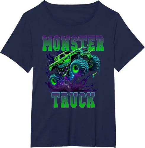 Vista 14 de Camiseta Monster Truck 4x4, Negro