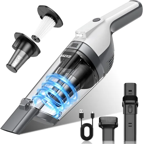 Vista 11 de Gxzsk Handheld Vacuum Cordless, Rechargeable Car Vacuum, Hand Vacuum